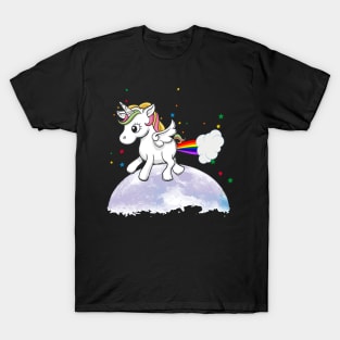 'Unicorn Farts Rainbow' Funny Rainbows Gift T-Shirt